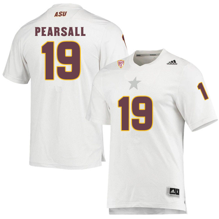Men #19 Ricky PearsallArizona State Sun Devils College Football Jerseys Sale-White